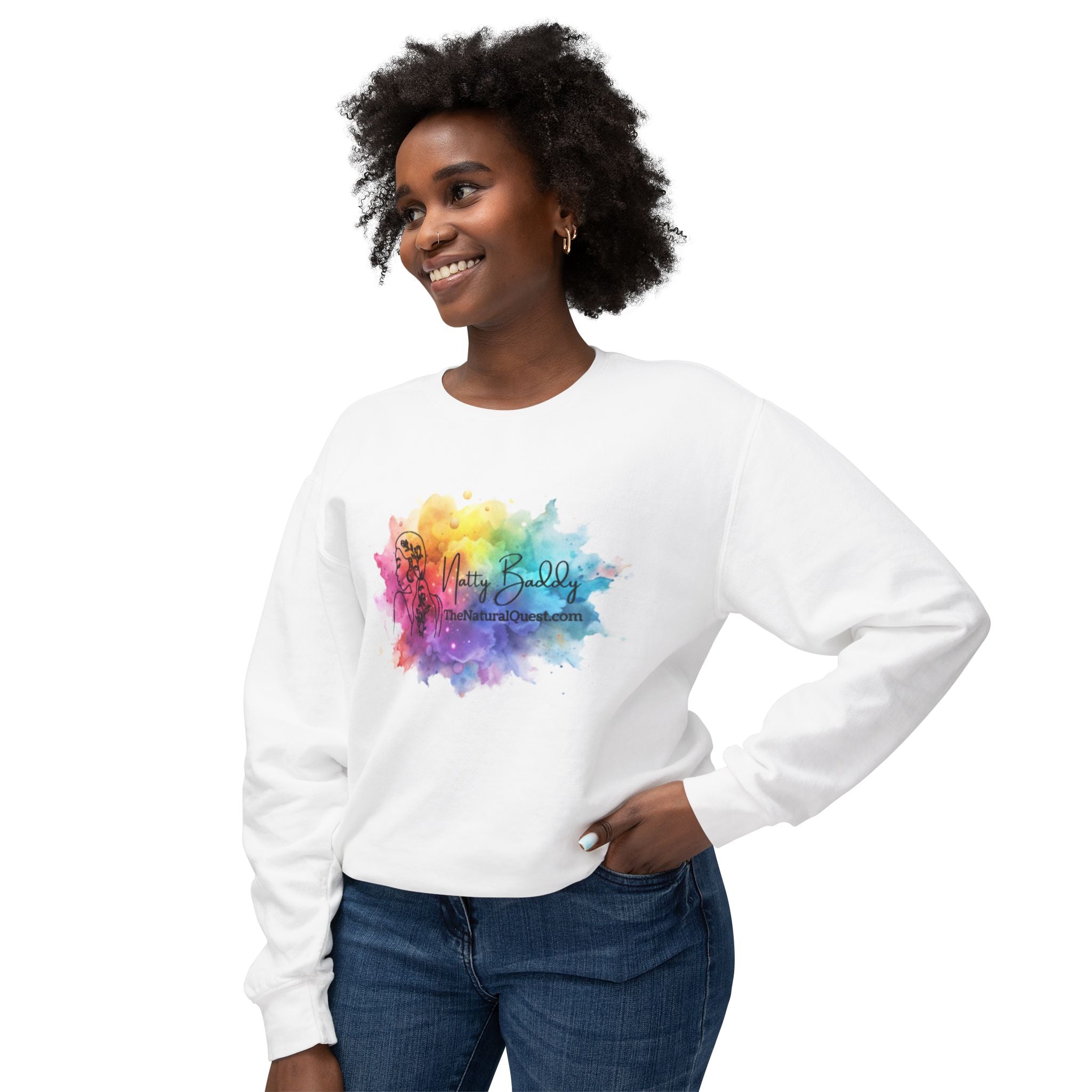 Natty Baddy Color Pop Crewneck Sweatshirt