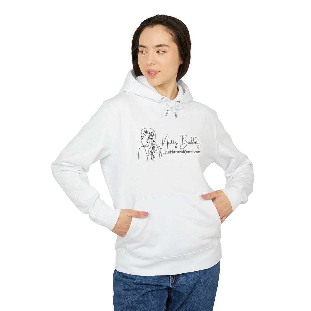 Minimalist 'Natty Baddy' Line Art Hoodie — Casual Graphic Pullover
