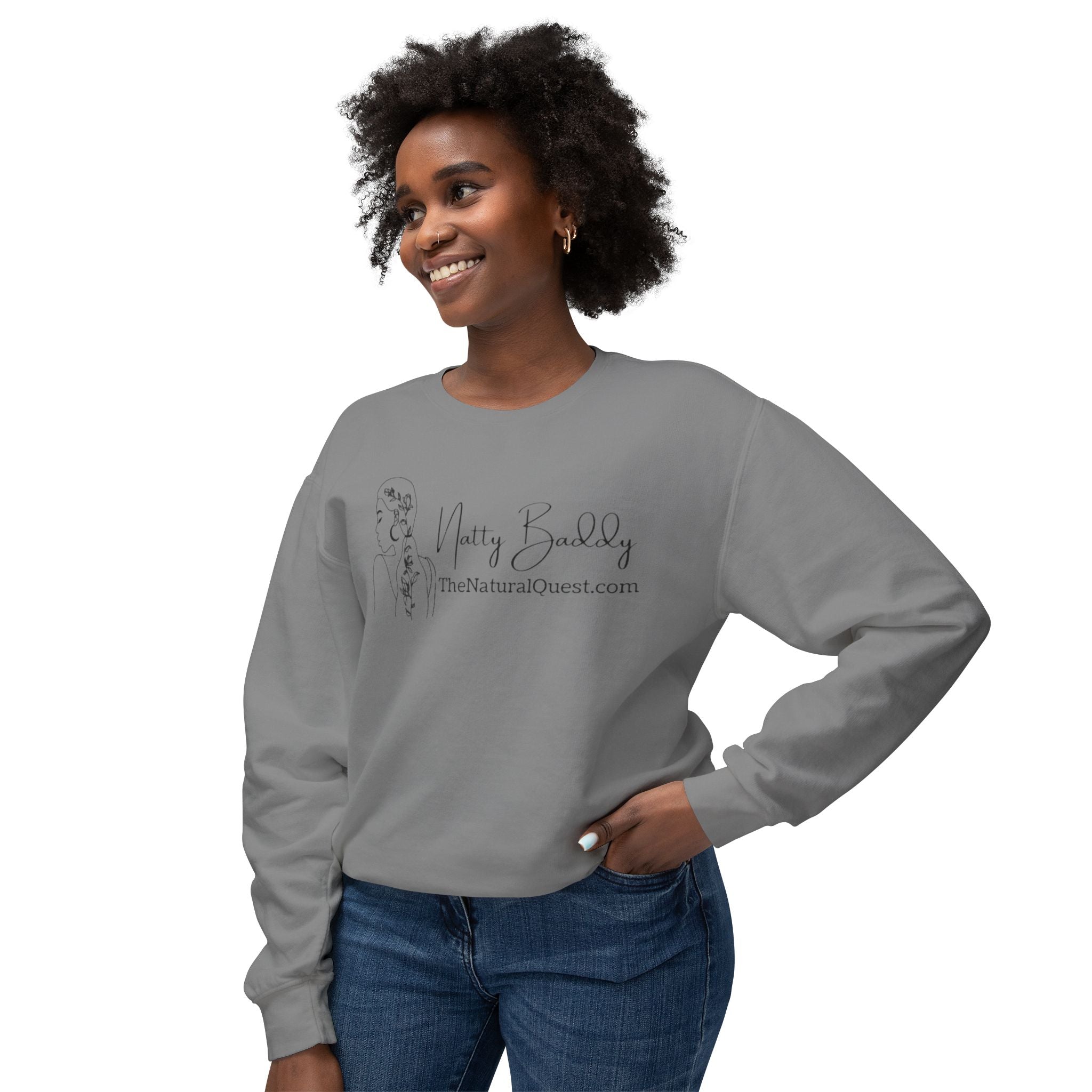Natty Baddy Line Art Crewneck Sweatshirt