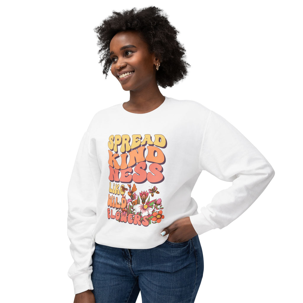 Spread Kindness Like Wild Flowers Crewneck Sweatshirt