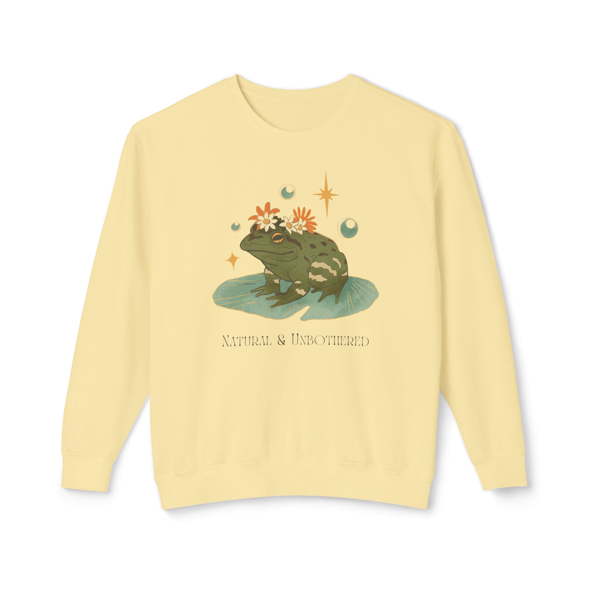 Toad Nature Crewneck Sweatshirt — "Nature Is My Therapist" Cozy Graphic