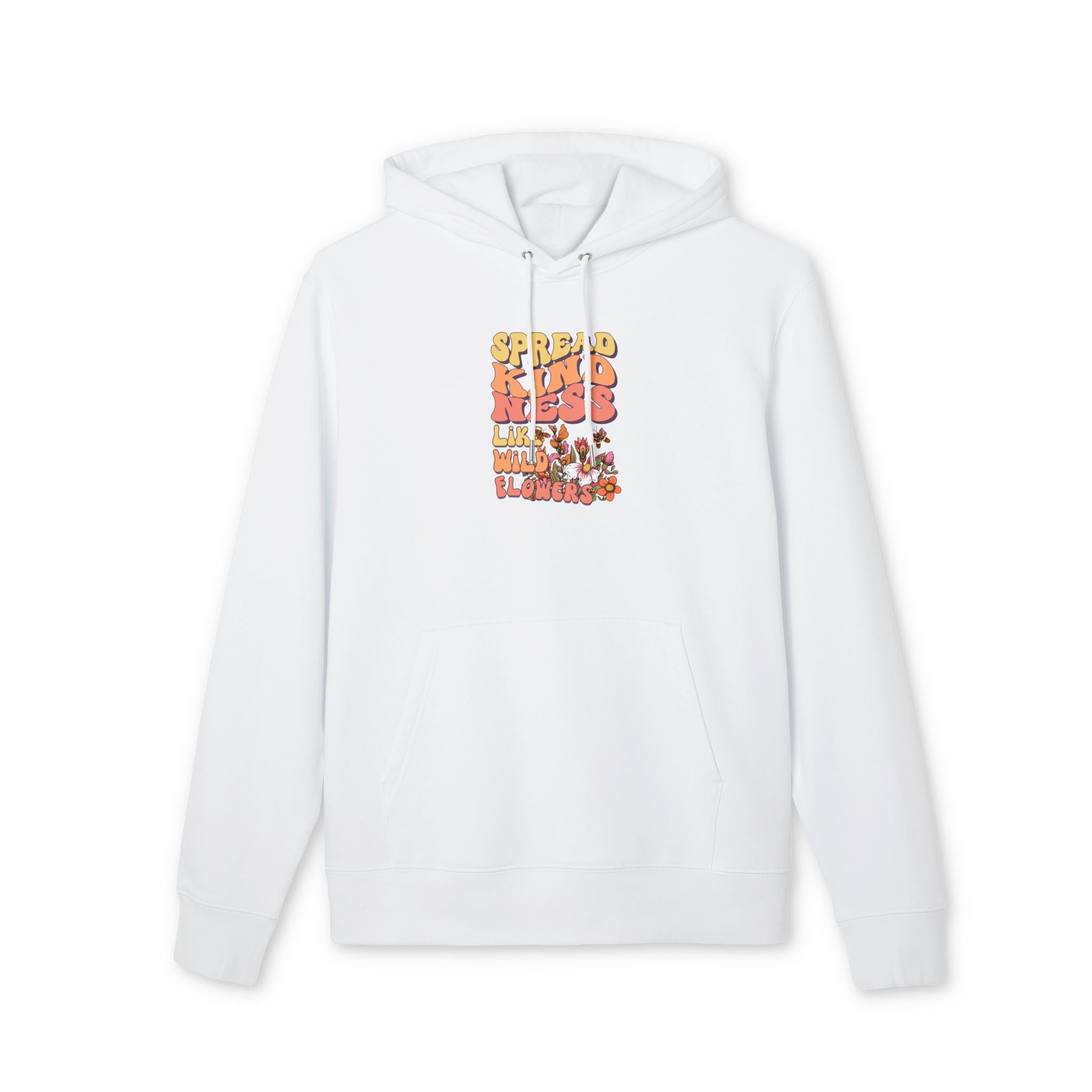 Spread kindness like wildflowers pocket Hoodie — Vintage Sunrise Graphic