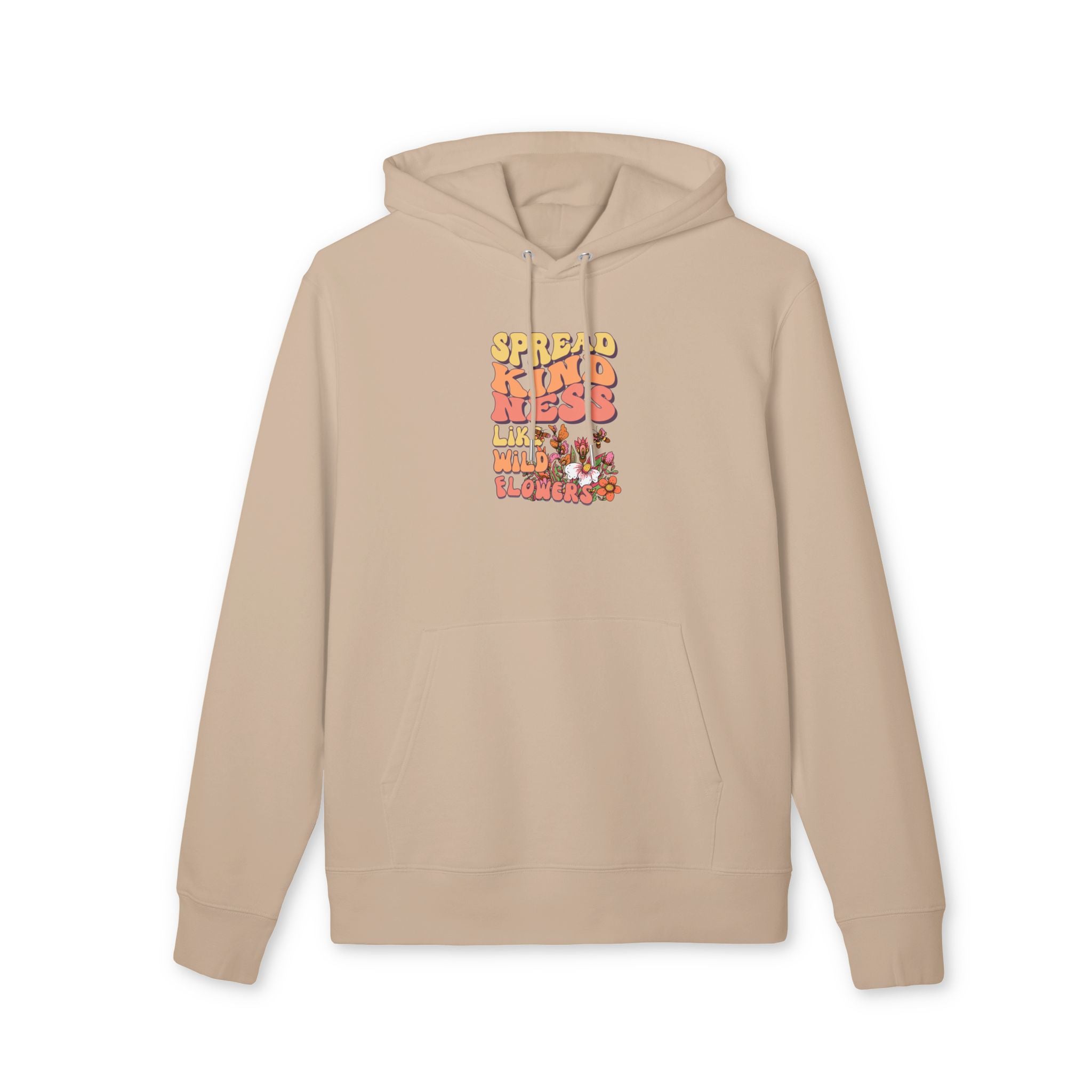 Spread kindness like wildflowers pocket Hoodie — Vintage Sunrise Graphic