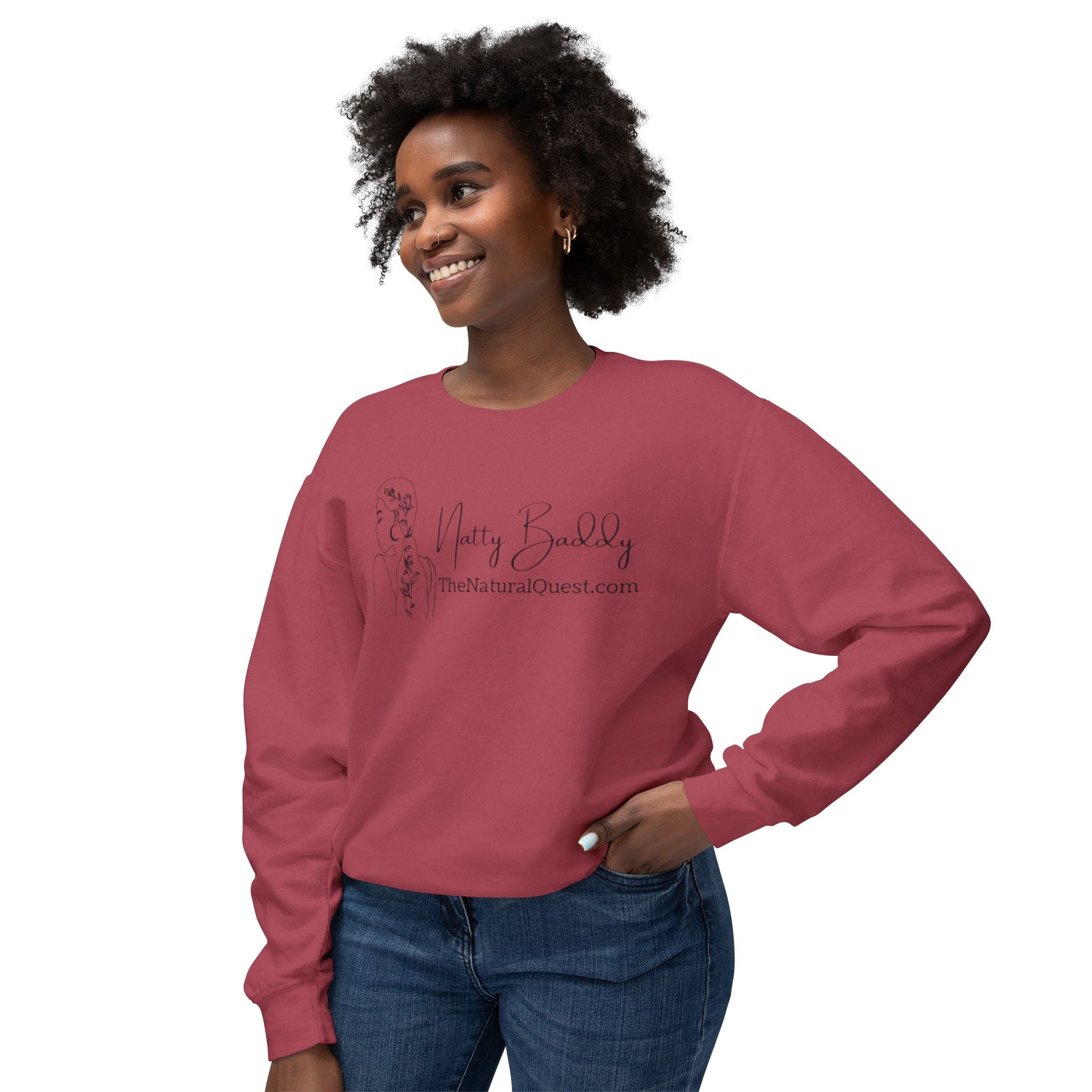 Natty Baddy Line Art Crewneck Sweatshirt