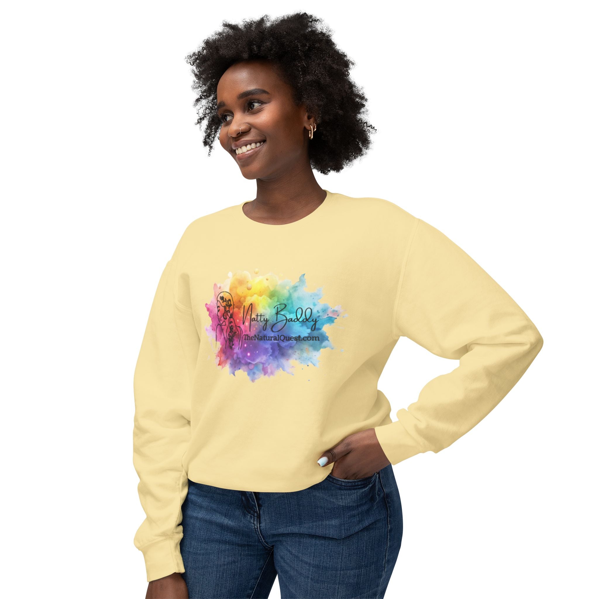 Natty Baddy Color Pop Crewneck Sweatshirt