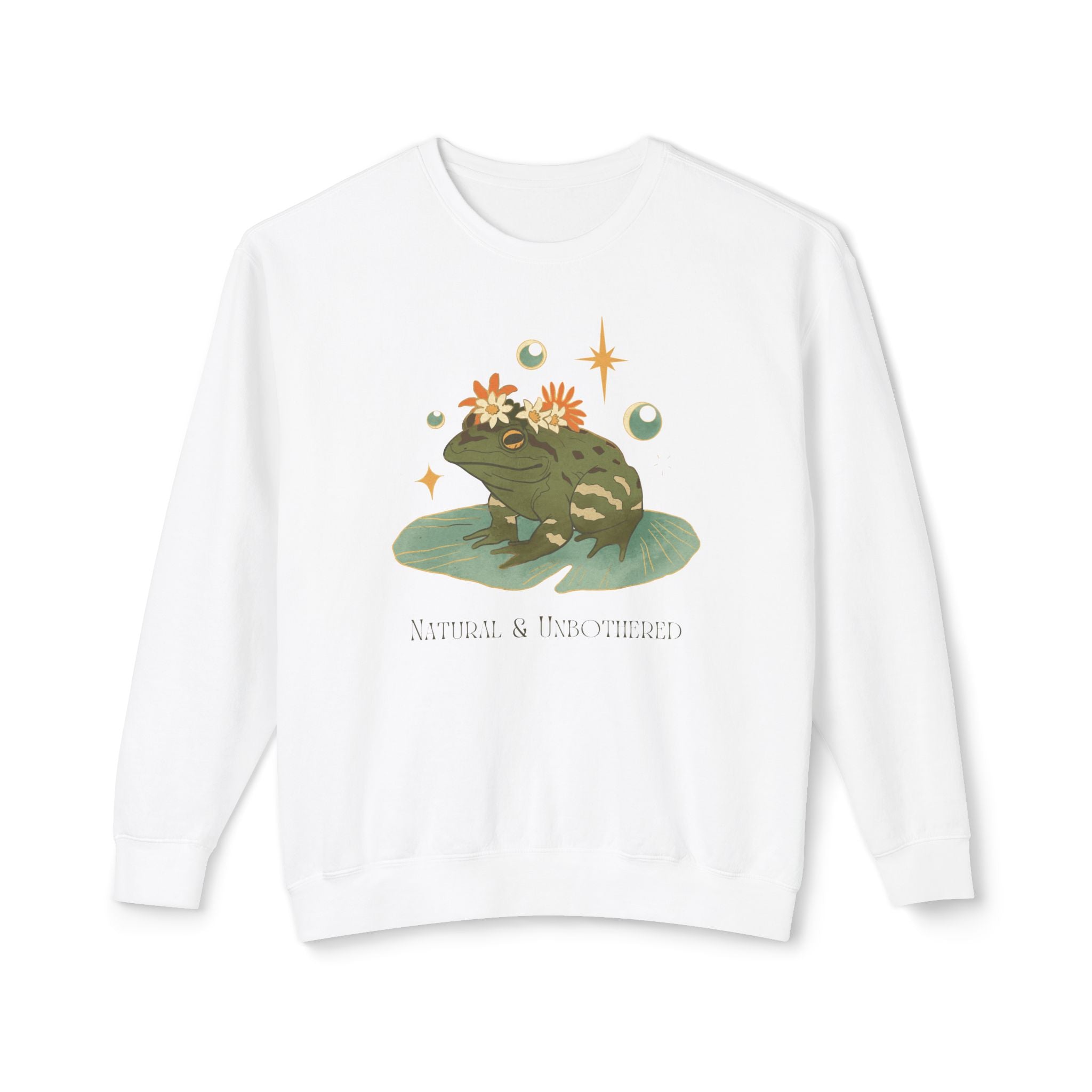 Toad Nature Crewneck Sweatshirt — "Nature Is My Therapist" Cozy Graphic