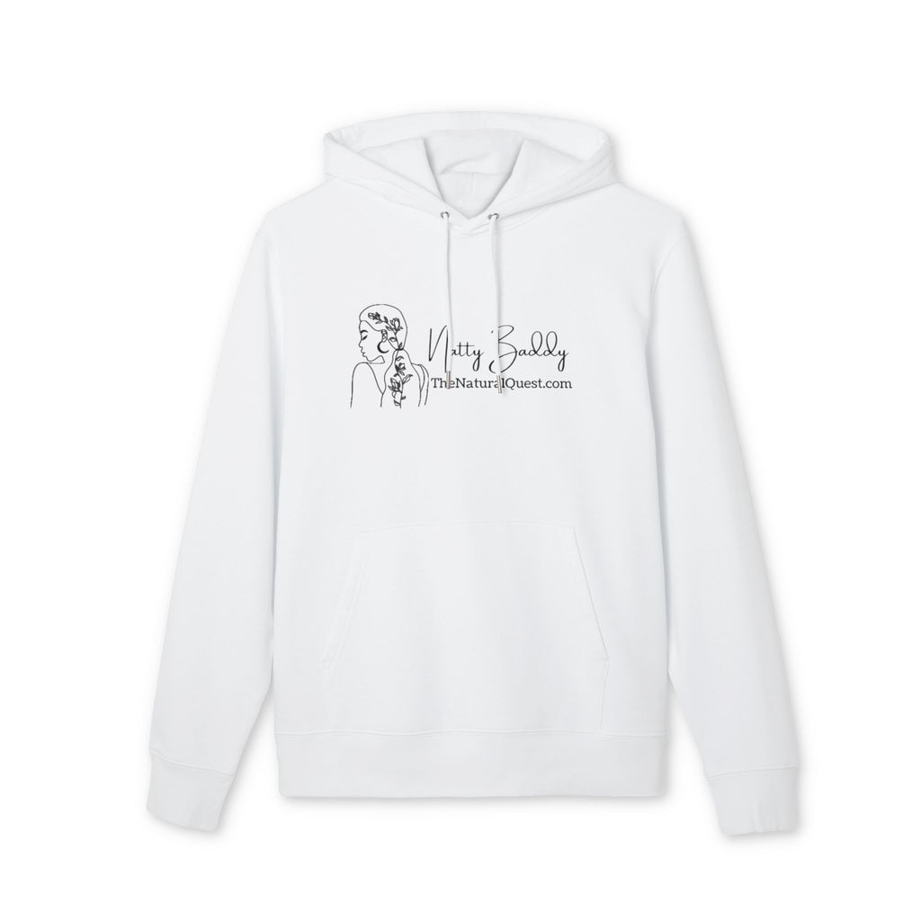 Minimalist 'Natty Baddy' Line Art Hoodie — Casual Graphic Pullover